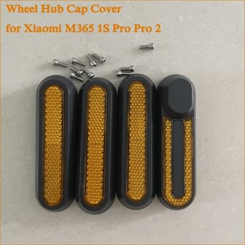 Wheel Hub Cap Cover Rear Wheel Side Reflective Cover for Xiaomi Mijia M365 1S Pro 2 Electric Scooter Accessories Repaired Parts