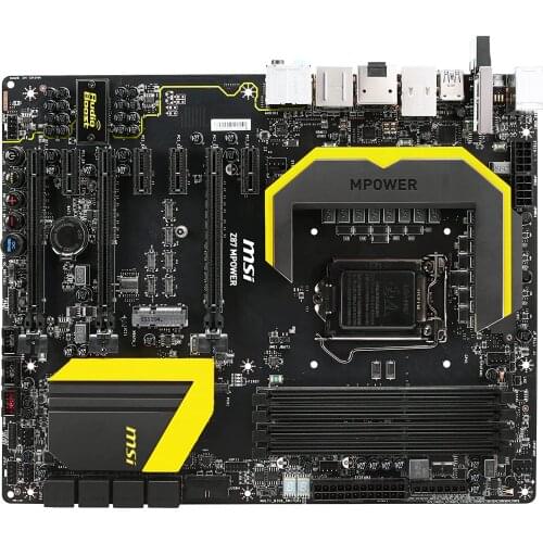 For MSI Z87 MPOWER desktop Mainbaord LGA 1150 DDR3 Core i7/i5/i3 SATA III USB3.0 Intel Z87 DDR3 1150 Used mainboard