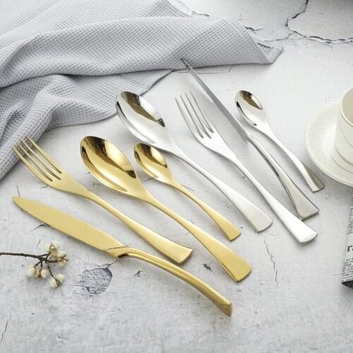 4pcs Stainless Steel Tableware Suit Western Style High Quality Dinner Knife Fork Spoon Kitchen Utensils Accept Dropshipping