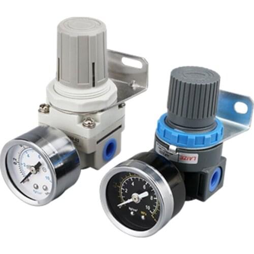 AR2000 G1/4'' Pneumatic Mini Air Pressure Relief Control Compressor Regulator Treatment Units Valve with Gauge Fitting Wholesale
