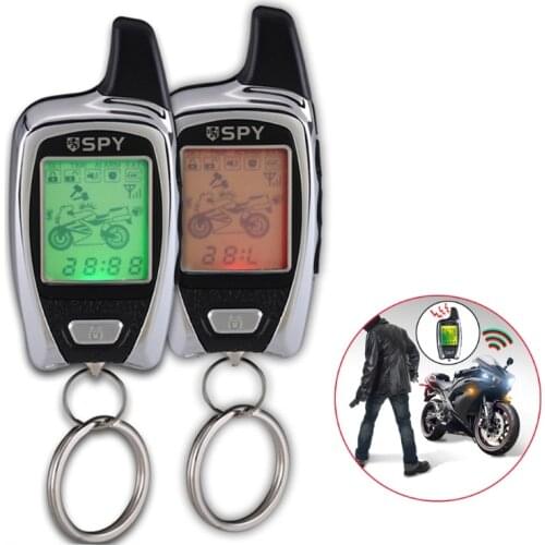12V Motor Remote Control Kit Anti-theft Alarm Systems with LCD Display All Purpose Suitable for Motorcycle T3EF