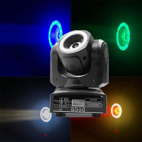 4pcs 60W LED Spot Lighting 60W RGBW Beam Moving Head Light With RGB LED Strip DMX512 Beam Effect Stage Lighting For Bar Disco