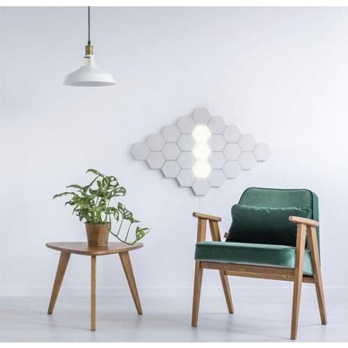 Modern LED Quantum Modular Lamp Touch Sensor Wall Light Magnetic Module for Bedroom Home Decoration Indoor Lighting DIY Pattern