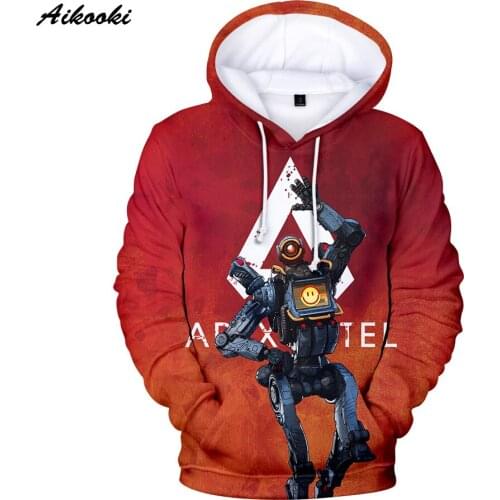 Popular Hip Hop Harajuku Boys/girls Polluvers Game Apex Legends Fashion 3D Apex Legends Hoodies Men Women Hooded Sweatshirts