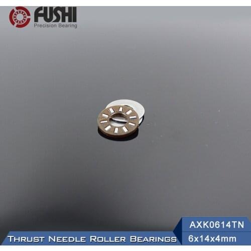 AXK0614TN + 2AS Thrust Needle Roller Bearing With Two AS0614 Washers 6*14*4mm ( 10 Pcs) AXK0614 NTB0614 Bearings