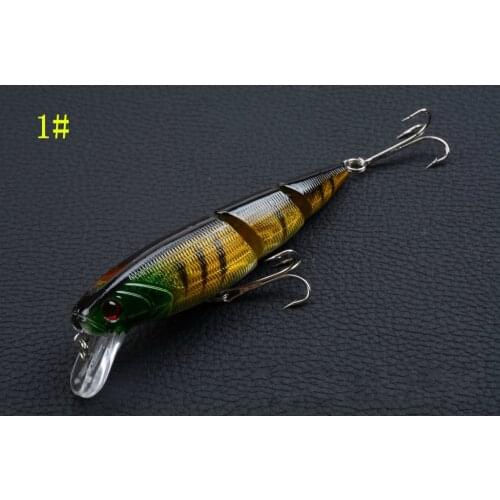 1Pcs 10.5cm/14g Multi 3 Jointed Saltwater Fishing Lures Fiy Fishing Minnow Artificial Hard Bait Crankbait Wobblers Pesca Tackle