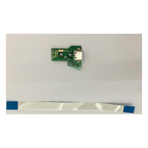 10pcs For PS4 Controller JDS-040 JDS040 PCB Cable + 10pcs USB Charging Port Socket Charger Board JDS 040