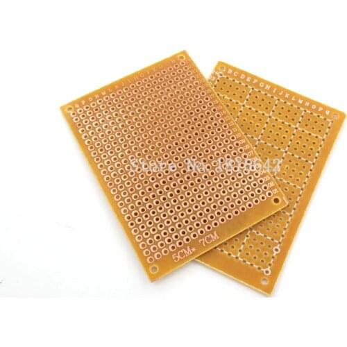 10PCS/LOT Prototype Paper Copper PCB Universal Experiment Matrix Circuit Board 5x7cm