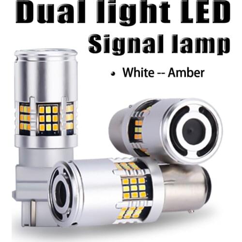 1157 P21-5W LED Car Headlight Bulb Turn Signal Light No Hyper Flash Canbus No Error LED DRL 7443 W21-5W 3157 Led Lamps 12V