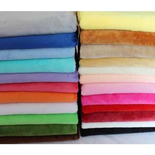 David accessories 50*160CM Short Plush Crystal Super Soft Fabric Sewing DIY Handmade Home Textile Cloth Plush Fabric,1Yc9216