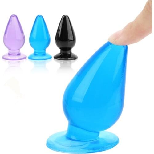 1pcTransparent Jelly Anal Plug Big Dildos Prostate Massager Sex Toys For Men Women Couple Tools Butt Stuffed Erotic Machine Shop