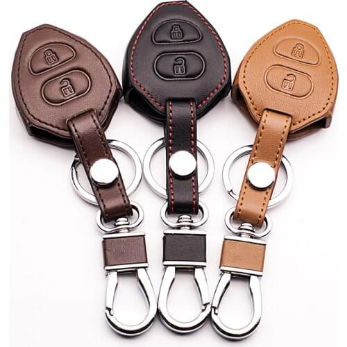 2 buttons board cover Car wallet keys For Toyota Corolla Rav4 Yaris Avensis / Prado Car Key Wallet car accessories key cover