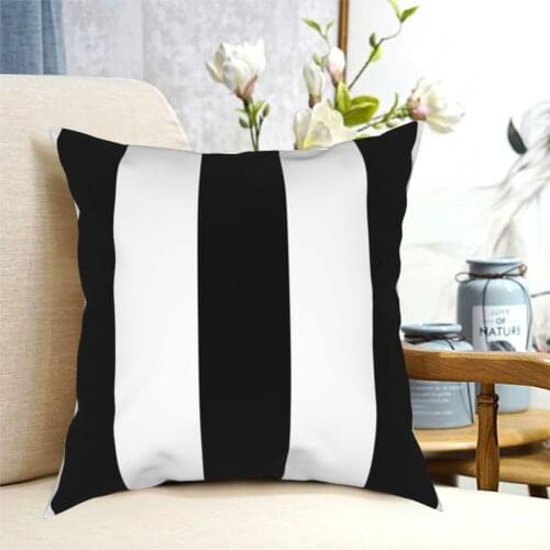 Black And White Stripes Pillowcase Printed Polyester Cushion Cover Decor Throw Pillow Case Cover Home Square 40*40cm
