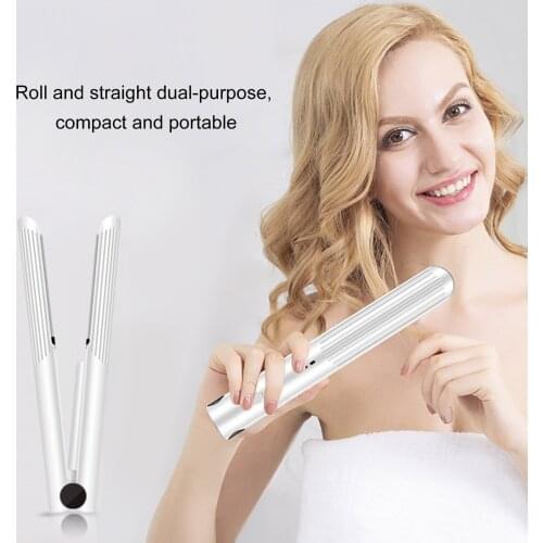 K·SKIN Wireless Rechargable Hair Straightener & Curler Perfect Straight Flat Iron