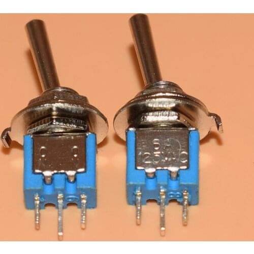 SMTS - 102 miniature toggle switch perforated foot 3 feet 2 file