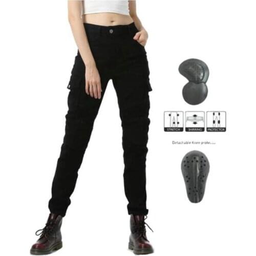 Motorcycle Pants Women Wearable Motocross Pants Biker Motorcycle JeansRiding Motorbike Pantalones Moto Pants 3 Colour For Summer