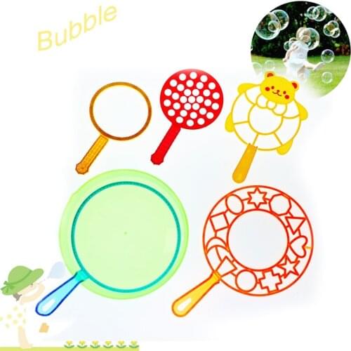 6Pcs/Set Water Blowing Toys Bubble Soap Bubble Wand Set Outdoor Kid Toys Parent-child Exchange Interactive Toy Giant Bubble Blow