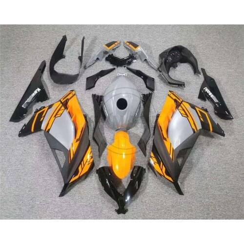 New ABS Injection Orange Gray Fairing Kit For Kawasaki Ninja 300 EX300 NINJA300 2013 2014 2015 2016 2017 13 14 15 16 17