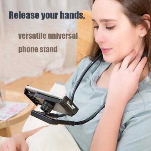 New Flexible Mobile Phone Holder Hanging Neck Lazy Necklace Bracket Smartphone Holder Stand For iPhone Android