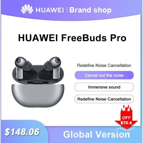 Original Global Version HUAWEI Freebuds Pro Smartearphone Qi Wireless Charge ANC Function For Mate 40 Pro P30 Pro