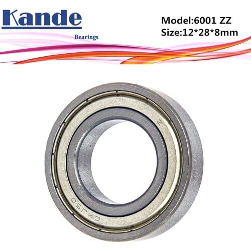 6001ZZ Bearing 10pcs ABEC-5 High quality 6001 2Z Single Row Deep Groove ball bearing 6001 ZZ 12x28x8 mm