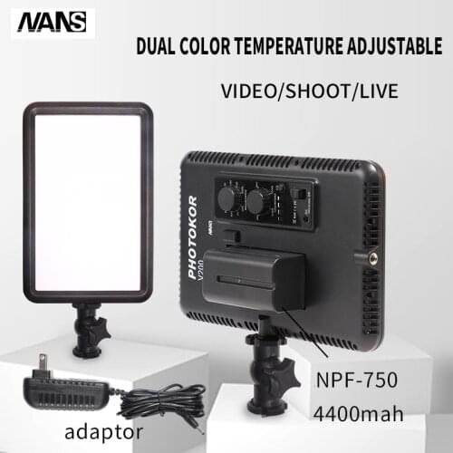 Professional Ultra-thin LED Video Light for Canon Nikon Sony Panasonic DSLR for Studio Outdoor Wedding Portrait Photography