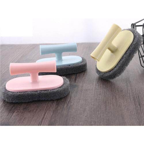 Handle Cleaning Magic Sponge for Dishwashing Kitchen Bathroom Tile Bathtub Sponge Brush Rust Clean Melamine Eraser Sponge Diy E