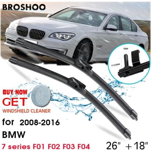 Car Wiper Blade Front Window Windscreen Windshield Blades Auto Accessories For BMW 7 series F01 F02 F03 F04 26"+18" 2008-2016