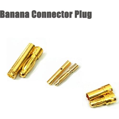 M./-5pcs/5pairs/ 2.0mm/3.5mm/4.0mm/Gold Bullet Banana Connector Plug For RC FPV Racing Drone Quadcopter ESC Battery Motor