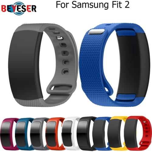 L/S Replacement Wristband For Samsung Gear Fit 2 Band Luxury Silicone Watchband For Samsung Fit2 SM-R360 Watch Strap Drop Ship
