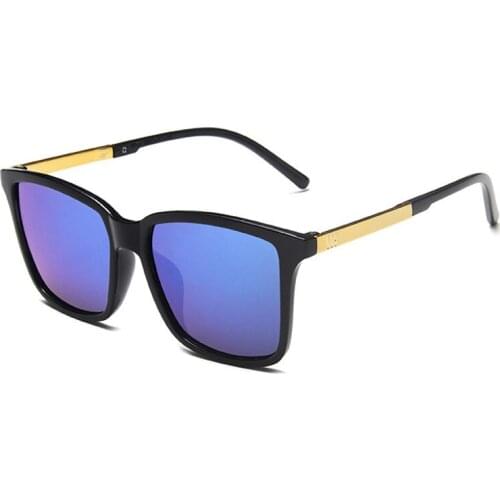 2021Fashion Brand Designer Sunglasses Men Women Driving Square Frame Sun Glasses Male Goggle Shades Coating Mirror Female De Sol