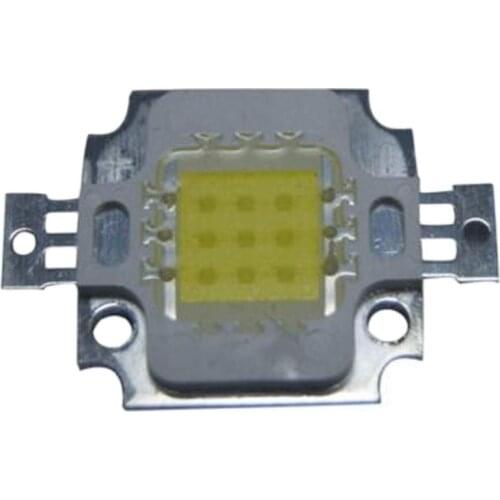 10pcs 10W LED COB chip White 6000K/Warm 3000K High power Lamp floodlight 900mA 9-12V 1000-1100LM 33mil Epistar Free shipping