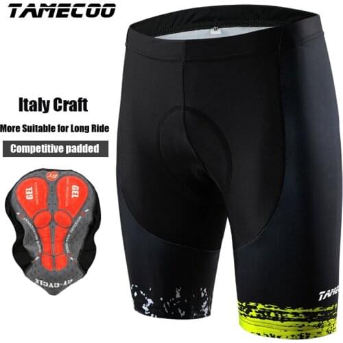 Tamecoo Cycling Shorts Summer MTB Road Bicycle Shorts With Coolmax 5D Gel Pad Breathable Outdoor Sports Fitness Bike Shorts