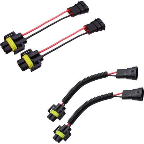 YUNPICAR H11 H9 H8 880 Extension Wiring Harness Sockets Wire Connector For Headlights or Fog Lights,2PCS