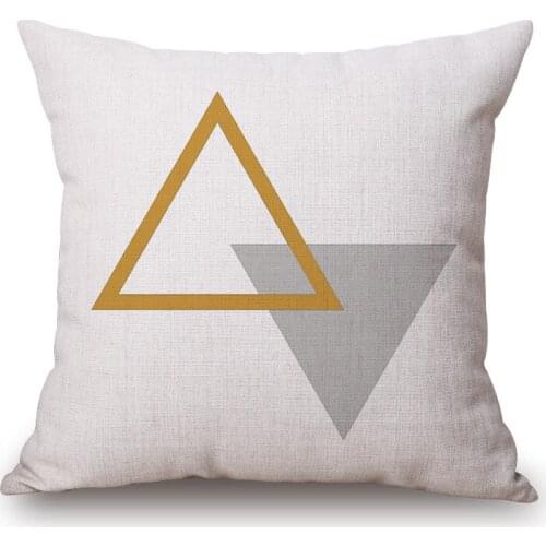 1piece Fashion Brief And Elegant Design Pattern Seat hug pillow cover Decorative Home Chair Throw Pillow Case Cotton Linen 45cm