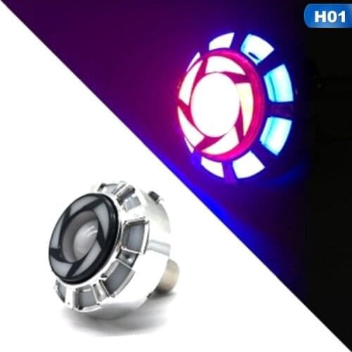 1Pcs Angel Eye Flash Motorcycle Headlight Tail Brake Rear Lights LED Motorbike Accessories Universal Brake Lamp Auto Parts 2021