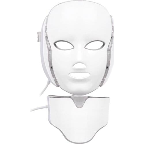 7 Color LED Photon Face And Neck Device Skin Rejuvenation Anti-Aging Wrinkle Remove Facial Care Mask Elitzia ET110F
