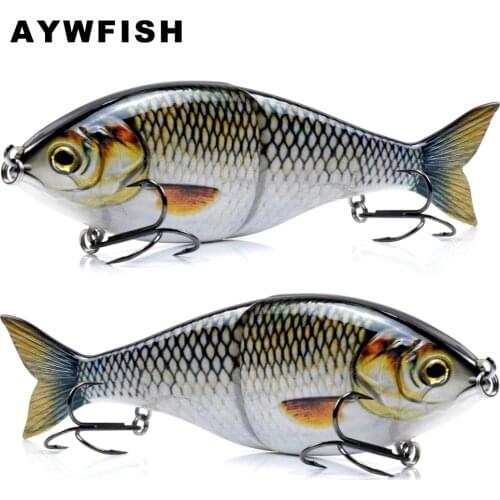 AYWFISH Jointed Swimbait 178mm 82g Big Game Tackle Sinking Wobbler Multi Fishing Lure Hard Plastic Body Two-Segmented Bait