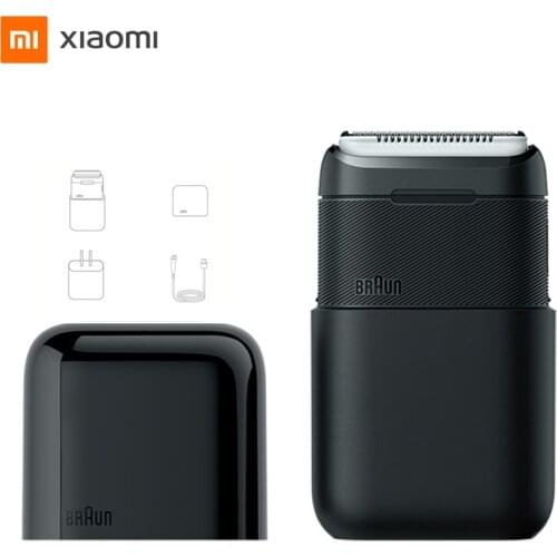 XIAOMI MIJIA BRAUN Electric Shaver Portable Mini Waterproof Washable Independent Floating Double Cutter Head Long Life Shaver
