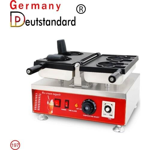 New Electric Waffle Maker Cartoon Animal Little Bear Taiyaki Machine For Filling Ice Cream Waffle Cone Machine With High Quality