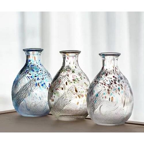 Classic Glass Hip Flask Simple Handmade Japanese Style Household Sake Pot Light Luxury Flasque Alcool Table Supplies EJ50HF