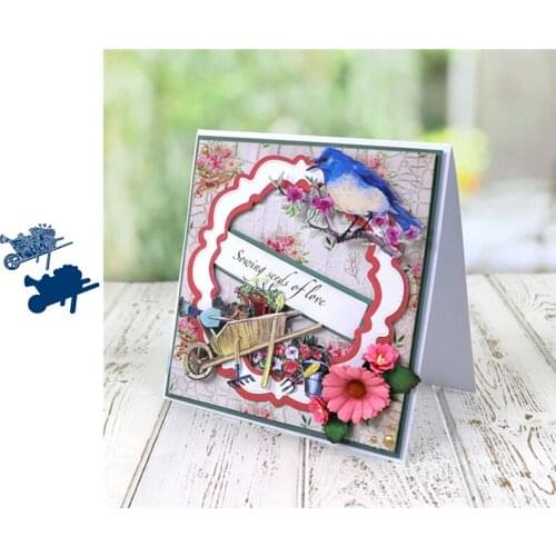 Tool Cart Cutting Dies Scrapbook Dariy Decoration Stencil Embossing Template DIY Greeting Card Handmade