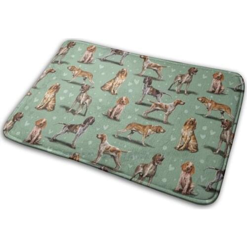 The Bracco Italiano Mat Rug Carpet Anti-Slip Bedroom Entrance Door Mat Bracco Italiano Italy Italian Dog Breed Cane Kennel Club