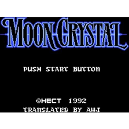 Moon Crystal 60 Pins English Version Game Cartridge for 8 Bit 60pin Game Console Region Free
