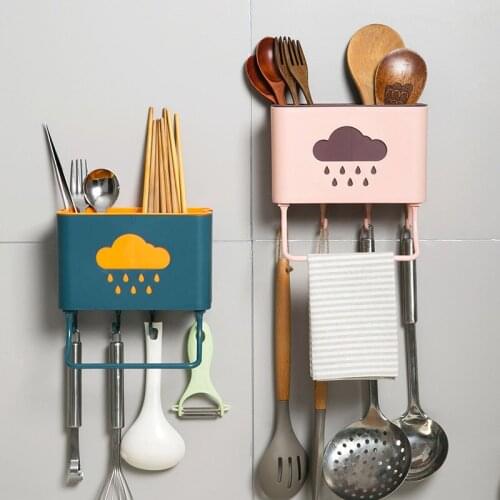 Creative household plastic drain chopsticks racks chopsticks cage multi-function kitchen tableware storage rack chopsticks tube