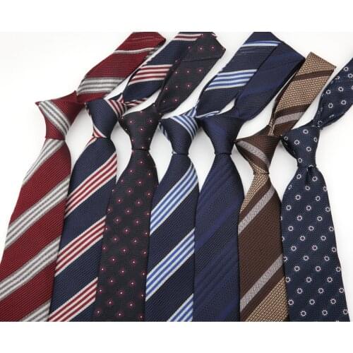 Linbaiway 8cm 2021 Ties for Men Jacquard Woven Neck Tie Handmade Striped Floral Necktie Classic Business Party Collar Cravat
