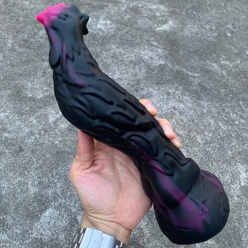 Simulation Rooster Shape Soft Animal Dildo Suction Cup Realistic Dildos Penis Sex Shop Toys for Women Liquid Silicone Anus Plug