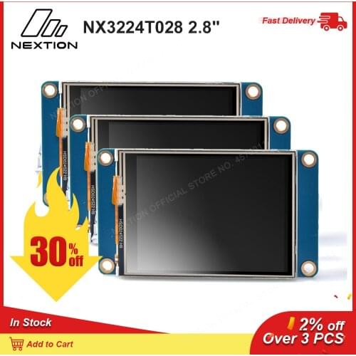 Nextion NX3224T028 - 2.8" Intelligent Full-color Touch Display TFT LCD Module Nextion Basic Series LCD Touch Display
