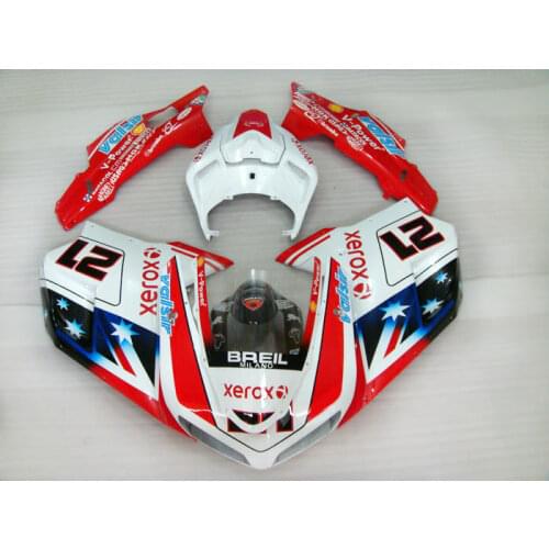 ABS Bodywork Fairing Fit For DUCATI 1098/848/1198 2007 2008 2009 2010 2011 [CK466]