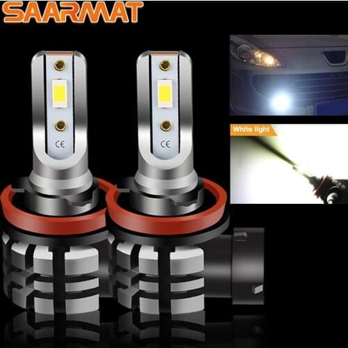 2pcs High power H8 H11 Front fog lights 9006 9005 H1 6000K white for Hyundai Peugeot Citroen Buick Cadillac Ford Lexus infiniti